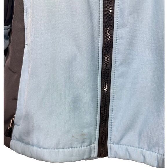 Women's Blue The North Face Soft Shell Summit Series Lined Zip Up Jacket Size La - Picture 4 of 7
